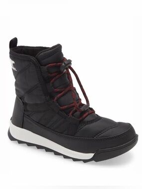 SOREL Whitney II Waterproof Insulated Snow Boots Black Kids Size 9M NWT